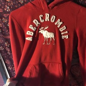 Red Abercrombie Sweatshirt